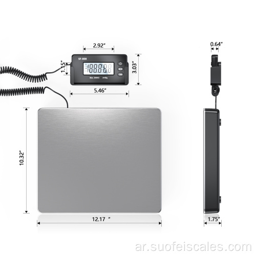 SF-808 440LB مقياس الوزن البريدي الرقمي